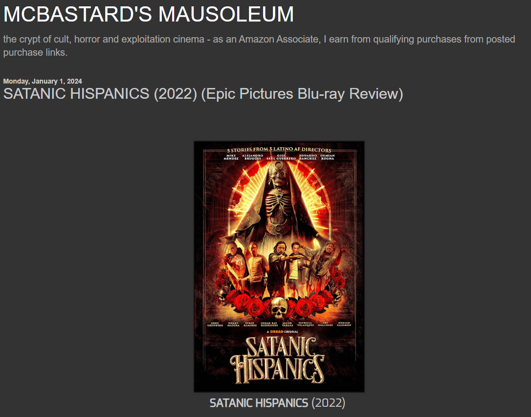 SATANIC HISPANICS (2022) (Epic Pictures Blu-ray Review)